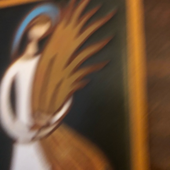 Handmade in Greece Framed Pottery tiles - girl / boy farmerunsigned, GUC - Picture 11 of 16